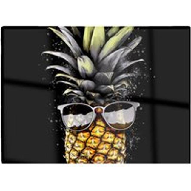 Splashart Pineapple In Glasses Chopping Board - Multi - One Size