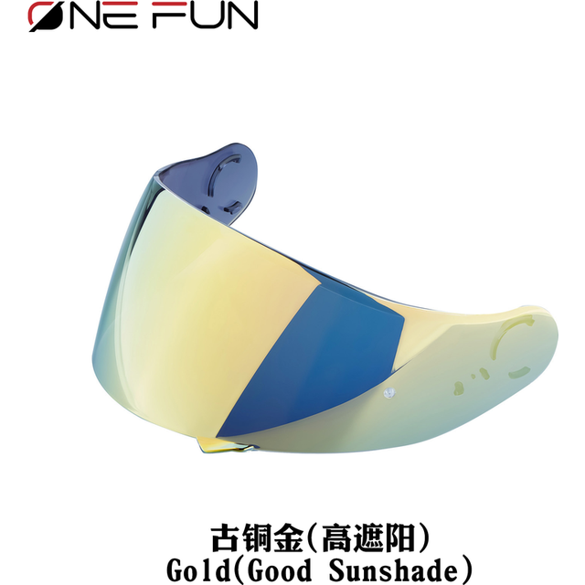 (Gold) Helmet Visor for SHOEI GT Air Neotec CNS1 TC5 TC9 GT Air2 Helmet Shield