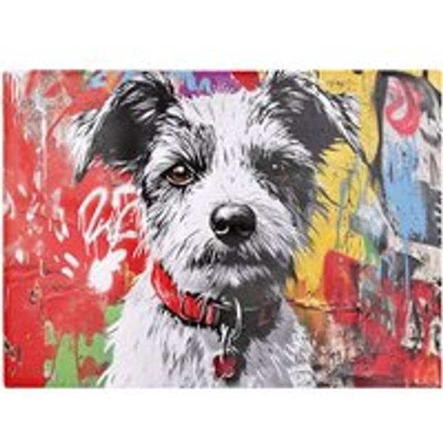 Colourful Terrier Banksy Inspired Chopping Board - Multi - One Size