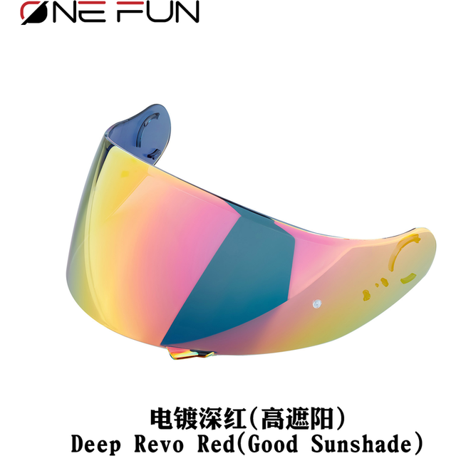 (Deep Revo Red) Helmet Visor for SHOEI GT Air Neotec CNS1 TC5 TC9 GT Air2 Helmet Shield
