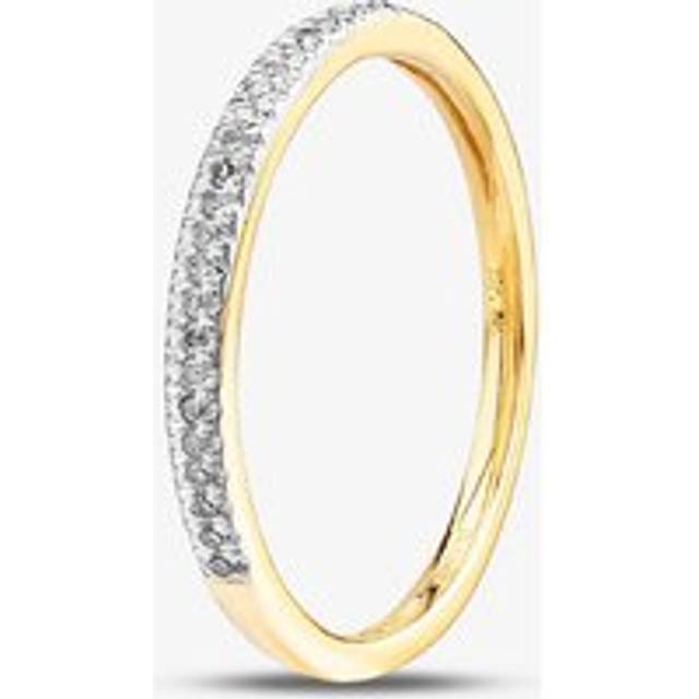 9ct Yellow Gold 0.08ct Diamond Half Eternity Ring TH0148033 M