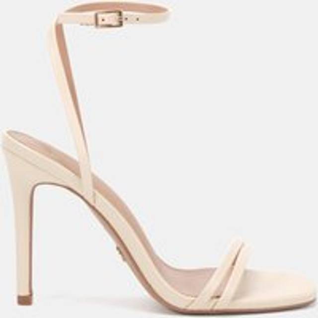 Wide Fit 'Matilda' Strappy Heeled Sandal - Cream - 7