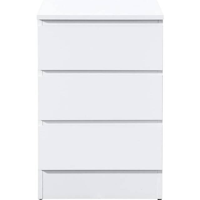 Birlea Oslo 3 Drawer Bedside White - One Size