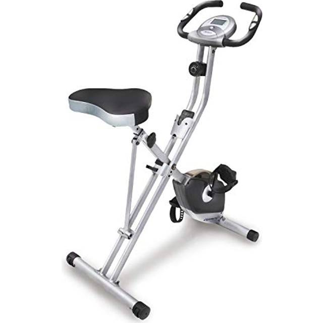 Exerpeutisk hopfällbar magnetisk upprätt cykel med puls och maximal viktkapacitet på 136 kg