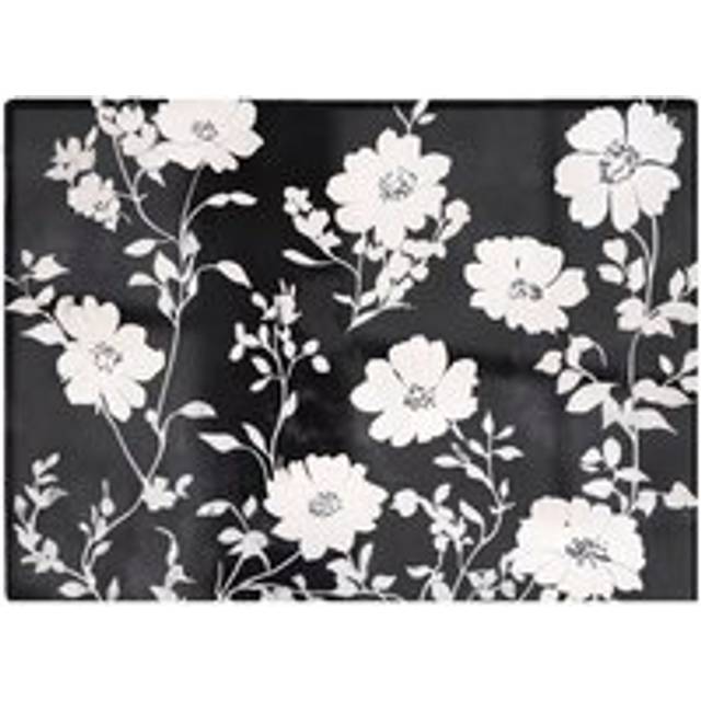 Black And White Floral Silhouette Chopping Board - One Size