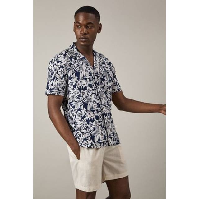 Burton navy shirt mens casual shirts