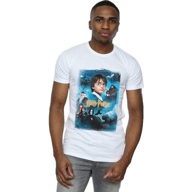 (4XL, White) Harry Potter Mens Philosopher's Stone T-Shirt