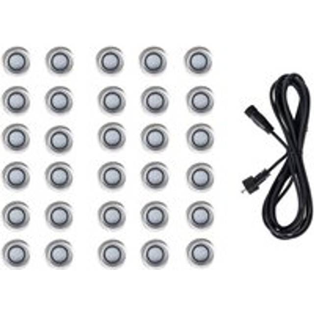 Decking Lights 30 Pack Silver Outdoor Decking Light - One Size