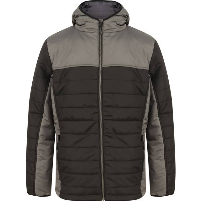 Finden and Hales Unisex Adults Hooded Contrast Padded Jacket