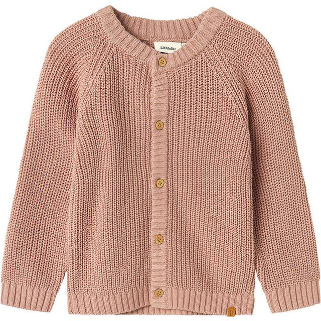 Lil' Atelier Cardigan - Stickad - Noos - NmnEmlen - Misty Rose - Lil Atelier - 6 år (116) - Cardigan