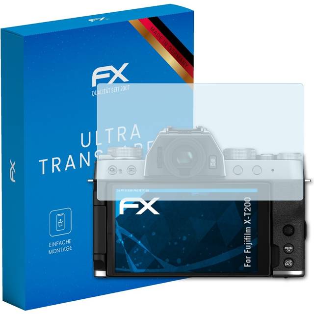 Atfolix 3x screen protection film for fujifilm x-t200 screen protector clear