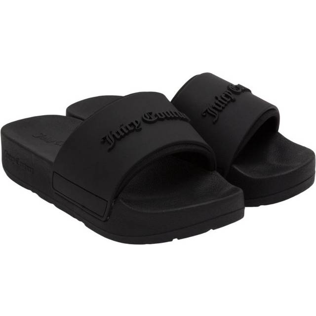 Juicy Couture Womens/Ladies Breanna Stacked Sliders 6 UK black