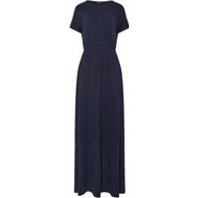 Lts Tall Navy Blue Shirred Waist Maxi Dress 16 Lts | Tall Women's Maxi Dresses