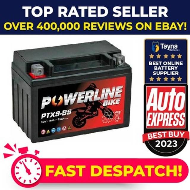 Replaces Ytx9-bs Motorcycle Battery Ytx9 Agm Motorbike Battery 12v 9ah Brand