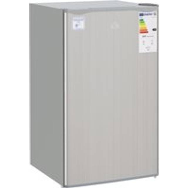 Homcom 91L Freestanding Under Counter Fridge With Lock Silver, Silver