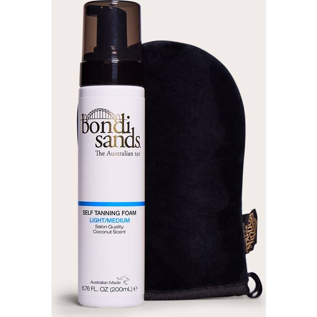 Bondi Sands – Brun utan sol-set med skum i Light Medium och appliceringsvante (värde 22,50 GBP)-Ingen färg