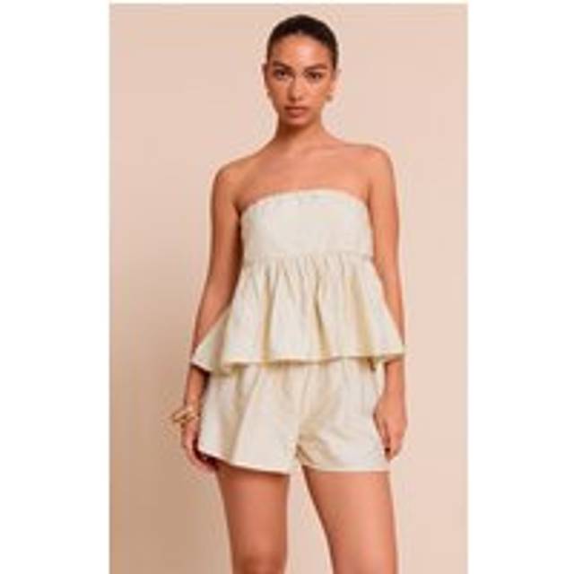 Clay Textured Long Bandeau Top, Clay - 14