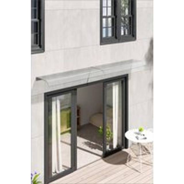 Front Door Window Outdoor Clear Awning Canopy Rain Cover - S
