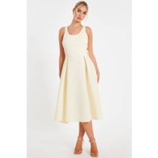 Lemon Bow Back Midi Dress - 20