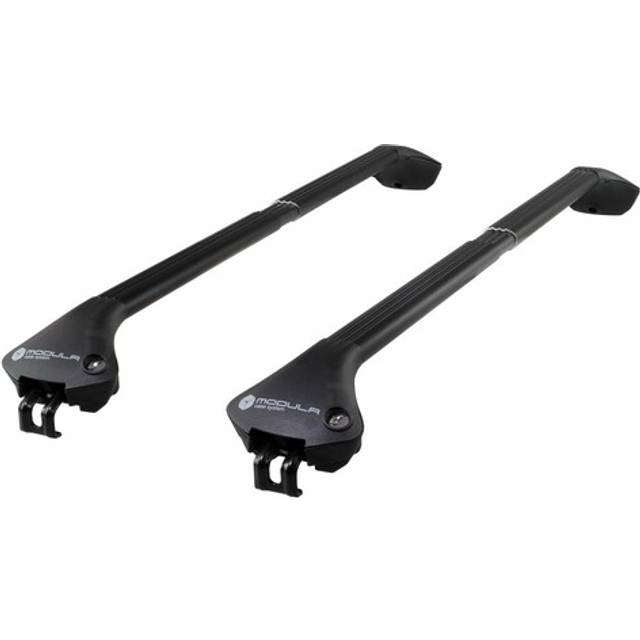 Roof Bars for Mercedes E Class Estate (S213) 2016 - 2023 (Closed Roof Rails) | Modula Oval Aluminium Black Car Roof Rack
