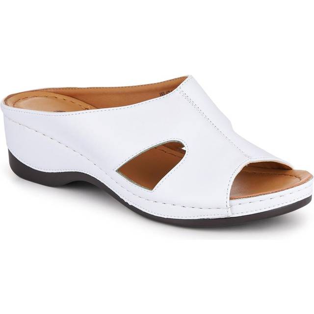Wedge-Heeled Mules - WLIG41004 / 327 254 - White - 8