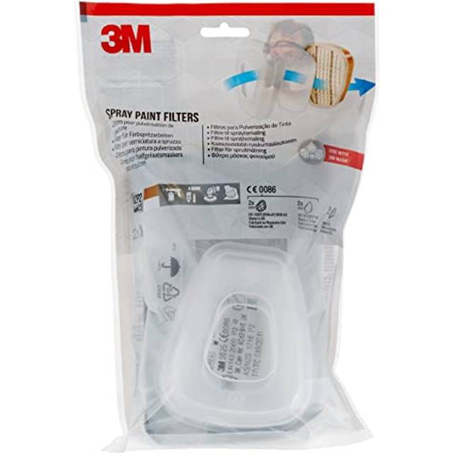 Spray Paint Filters 6002 CR, A2P2, 1 Kit, White