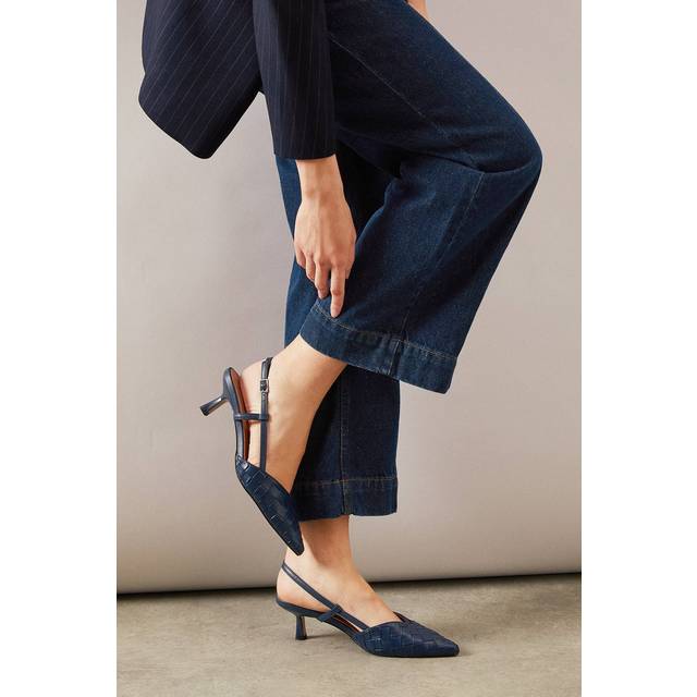 Wallis navy court shoes womens daywear heels