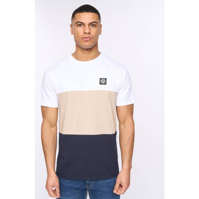 Henleys Henpanel Men's T-Shirt | T-Shirt  | White Striped  | UK Size Large