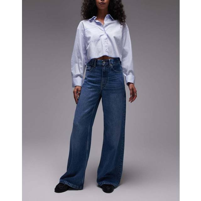 Tommy Hilfiger Lana High Rise Wide Leg Jeans, Light Blue