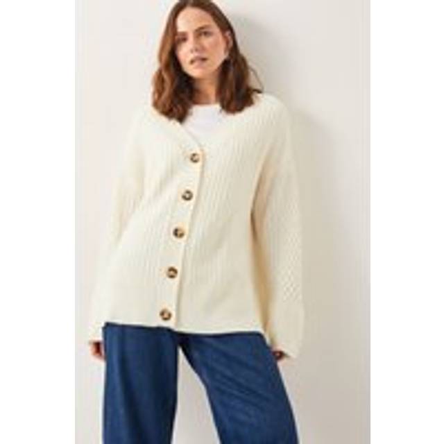 Opal Oversized Knit Cardigan Ivory - XXL