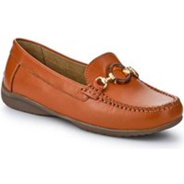 Cushioned Leather Moccasins - NAP41000 / 327 011 - Tan