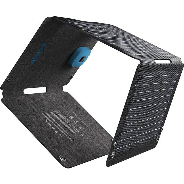 Anker Solix PS30 Solar Panel, 30W Foldable Portable Solar Charger P65 Water and Dust Resistance Ultra-Fast Charging, Charges 2 Devices at Once
