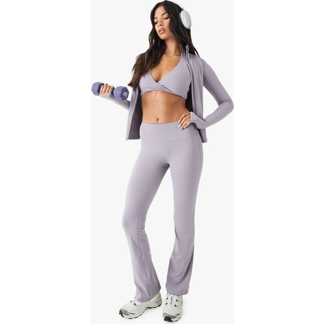 Womens DSGN Studio Ultra Sculpt Flared Legging - Purple - XS