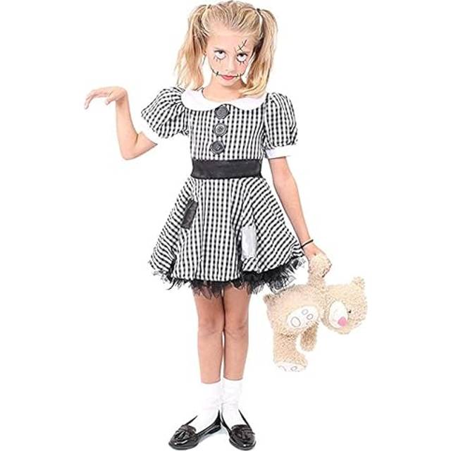 Girls Creepy Doll Costume - Large