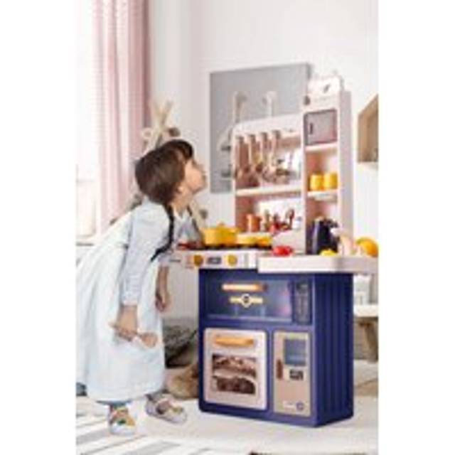 A Set of Toddler Kitchen Toys with Real Sound and Lighting - Multi - One Size
