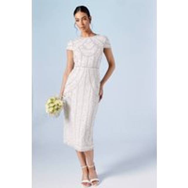 Coast ivory column dress womens bridal dresses