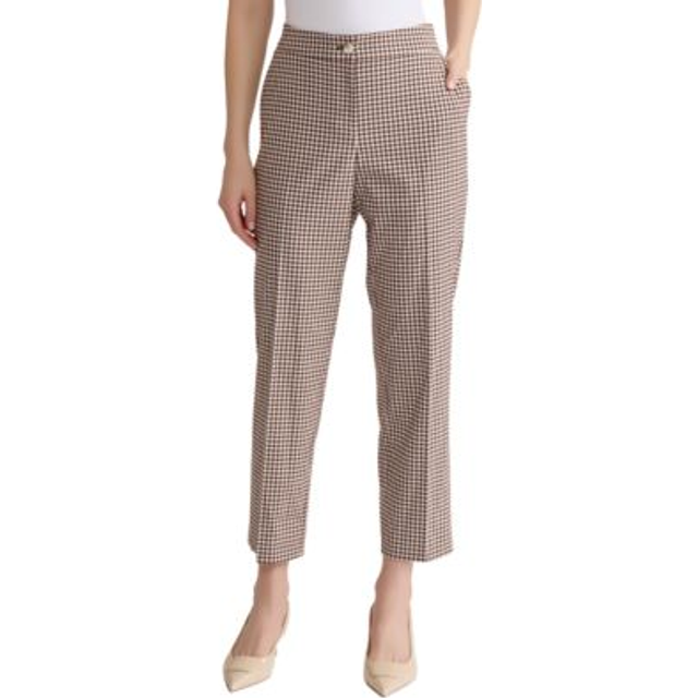 Jones New York Fly Front Straight Ankle Pant