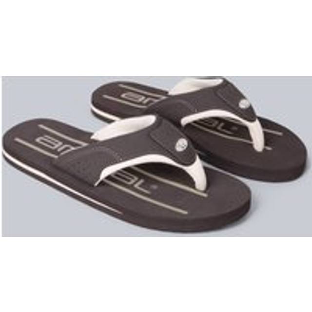 'Jekyl' Soft Padded Lightweight Casual Slip On Pool Beach Flip-Flops - Dark Brown - 11