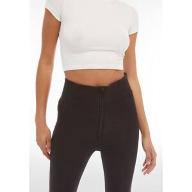 WR.UP® Curvy Denim - Zip High Waisted - 7/8 Length Jeans - Black - XL