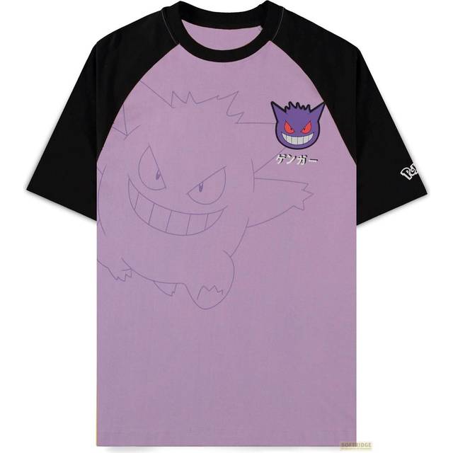 Pokémon - gaming T-Shirt - Gengar - Oversized - S to XXL - for Men - lilac