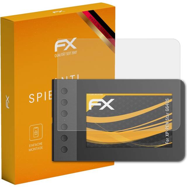 Atfolix 2x screen protection film for xp-pen star g640s matt&shockproof