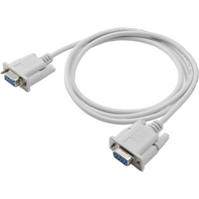 1pc 5ft f / f serial rs232 null modem cable female to female db9 fta cross4778