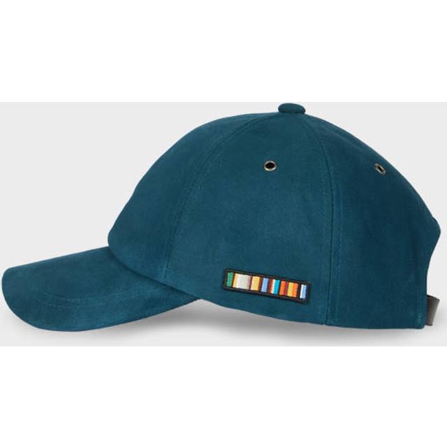 Paul Smith Dark Blue 'Signature Stripe' Trim Suede Baseball Cap - One Size