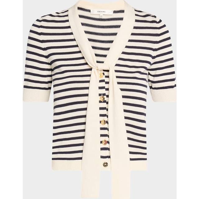 The Sailor Tie Cardigan - NAVY MULTI - X-Large