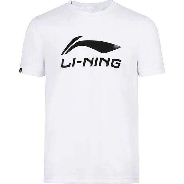 Li-Ning Badminton Big Graphic T-shirt 'White Black' AHSR789-1 - White/Black - XXL