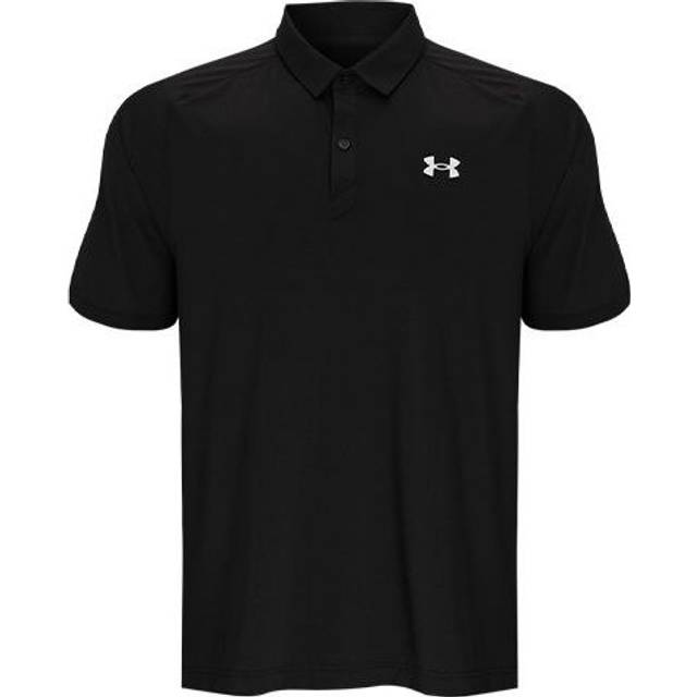 Men's Under Armour Golf Sports Breathable Loose Short Sleeve polo Black 1365512-001 - XXL