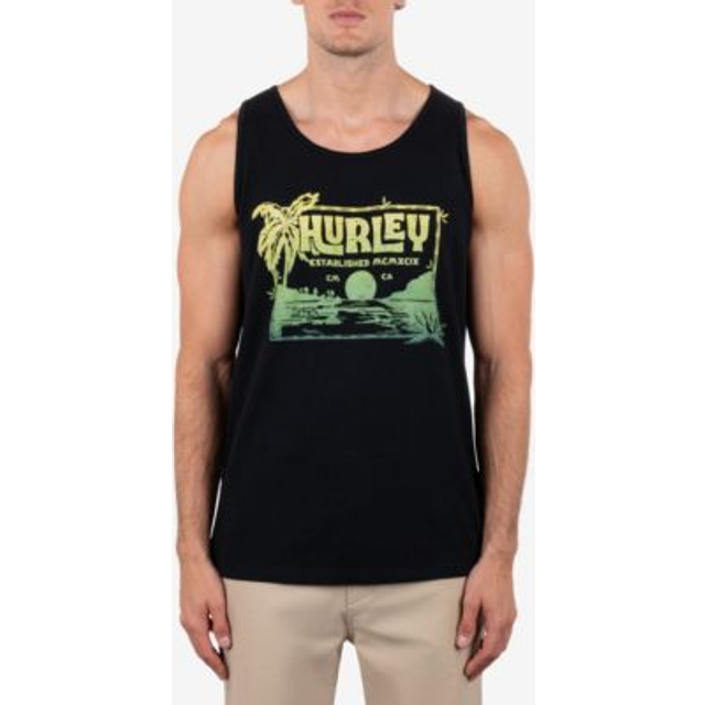 T-shirt tank men - island vibes|black|s