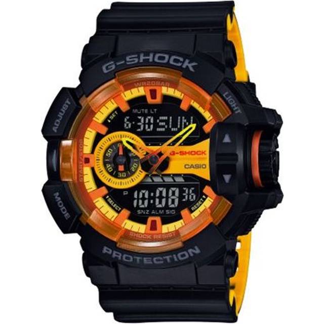 CASIO G-Shock Analog-Digital 'Black Orange' GA-400BY-1APR - Free