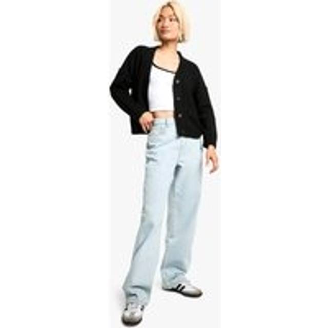 Womens Boohoo Basics Boyfriend Jeans - Blue - 6/30L, Blue