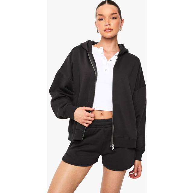 Womens Runner Sweat Short - Black - XL
